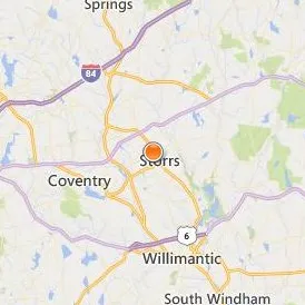 University of Connecticut Location Map - City View