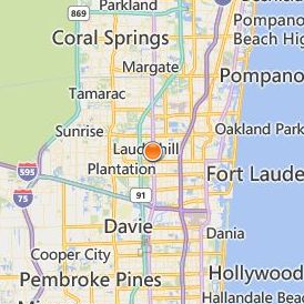 University of Fort Lauderdale Location Map - City View
