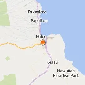University of Hawaii at Hilo Location Map - City View