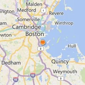 University of Massachusetts Boston Location Map - City View