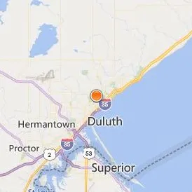 University of Minnesota Duluth Location Map - City View