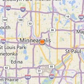 University of Minnesota Twin Cities Location Map - City View
