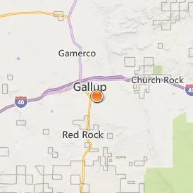 University of New Mexico Gallup Location Map - City View