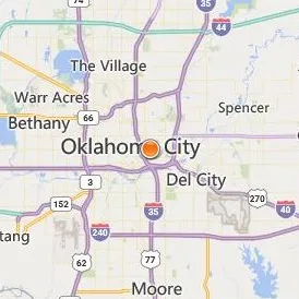 University of Oklahoma Health Sciences Center Location Map - City View