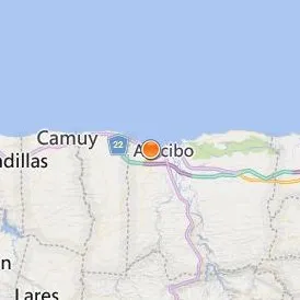 University of Puerto Rico Arecibo Location Map - City View