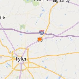 University of Texas Health Science Center at Tyler Location Map - City View