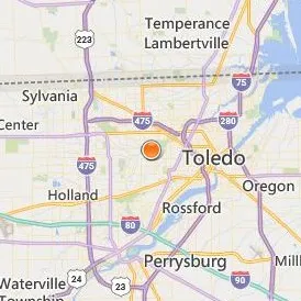 University of Toledo Location Map - City View