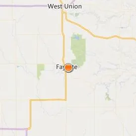 Upper Iowa University Location Map - City View