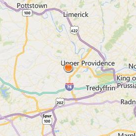 University of Valley Forge Location Map - City View
