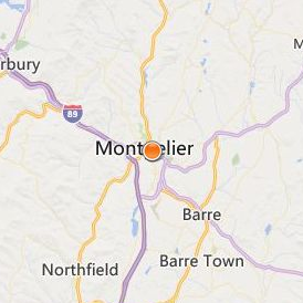 Vermont College of Fine Arts Location Map - City View