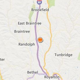 Vermont Technical College Location Map - City View