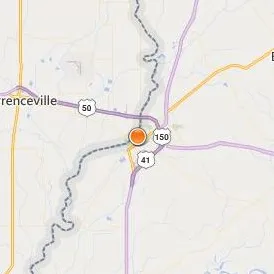 Vincennes University Location Map - City View