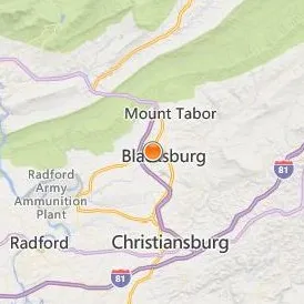Virginia Polytechnic Institute and State University Location Map - City View