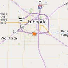 Wade Gordon Hairdressing Academy Lubbock Location Map - City View