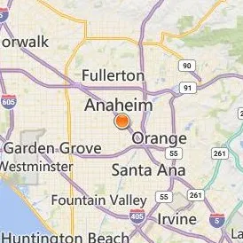 West Coast University Orange County Location Map - City View
