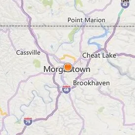 West Virginia Junior College Morgantown Location Map - City View