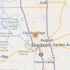 Carrington College Stockton Location Map - City View