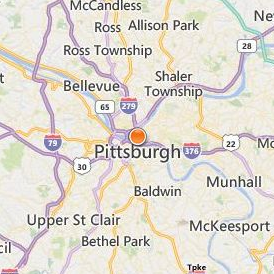 Pittsburgh Career Institute Location Map - City View