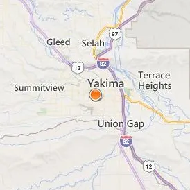 Yakima Valley College Location Map - City View
